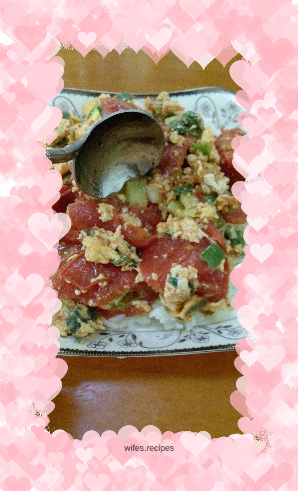 Tomato and egg rice bowl