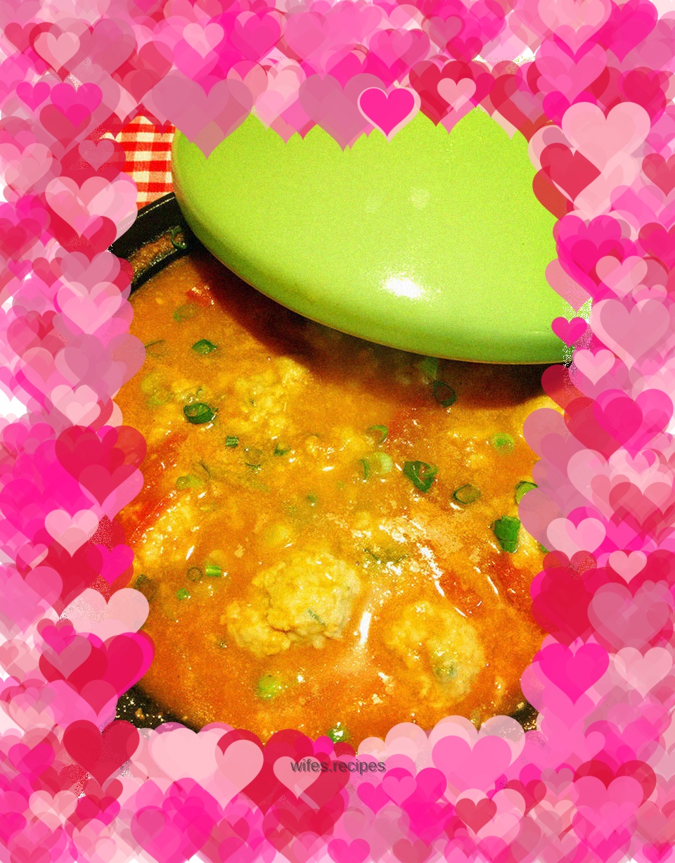 Tomato meatball soup