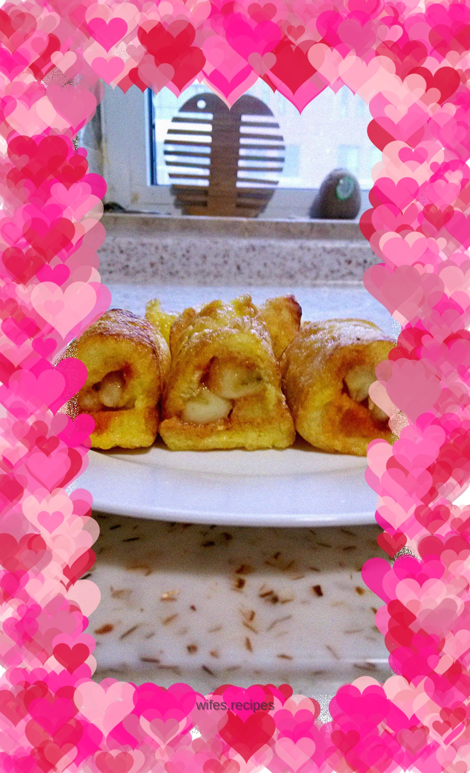 Banana toast rolls