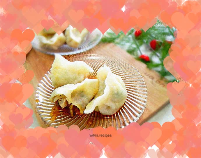 Lamb and radish stuffed dumplings