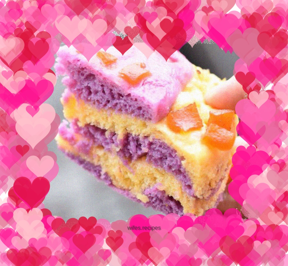 Double sweet potato cake