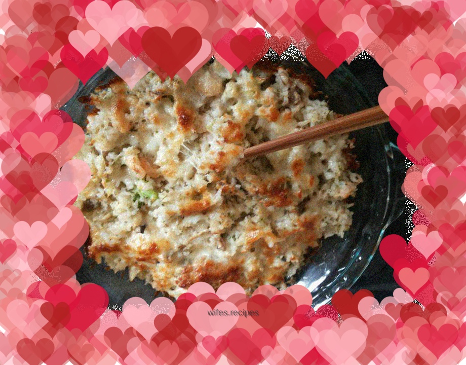 Baked rice combining Chinese and Western styles…