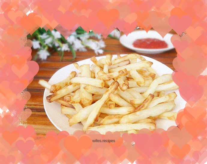 Air fryer version of French fries