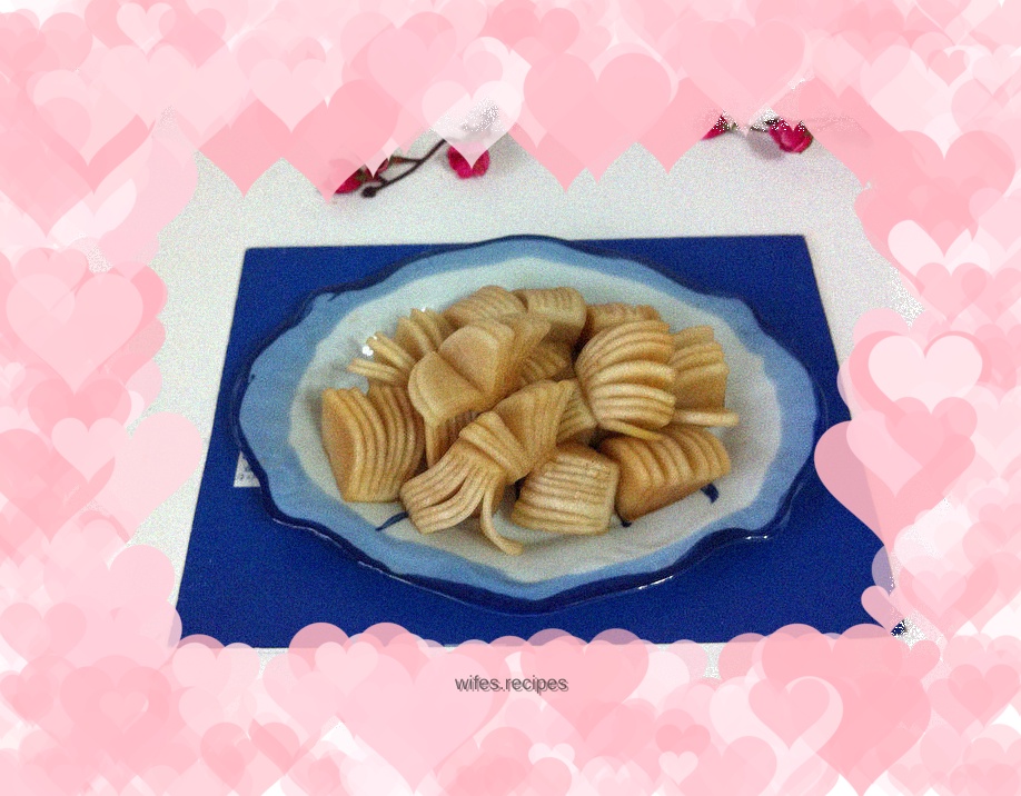 Sweet and sour crispy radish