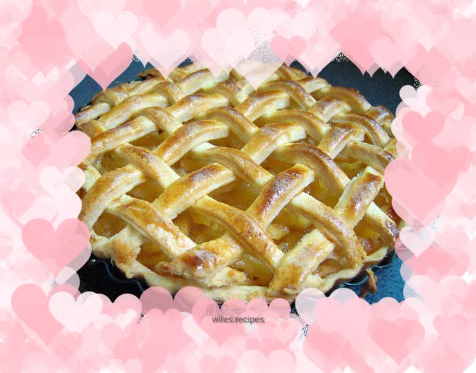 [American-style apple pie suitable for making at home] (8-inch round pie)