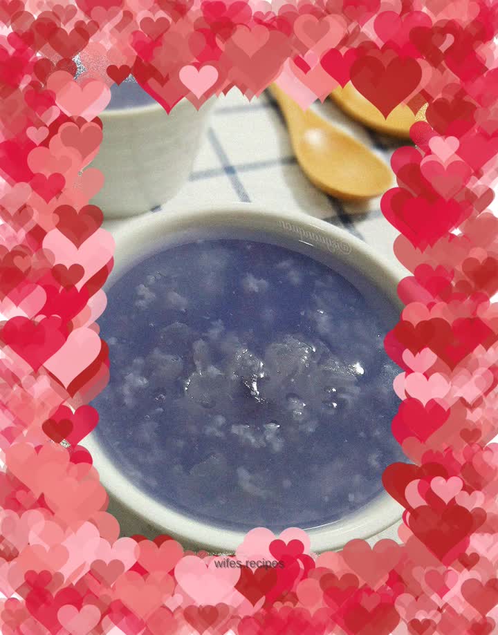 Purple Sweet Potato and Tremella Porridge