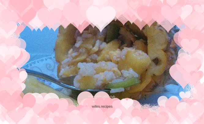Sweet and sour pineapple rice