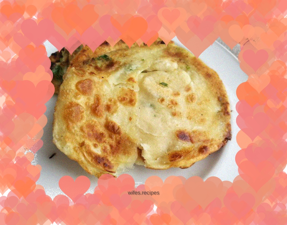 Semi-hot noodle scallion pancake (hand pancake)