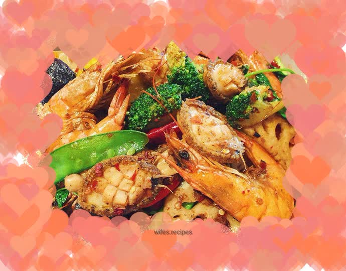 Abalone, shrimp & spicy hotpot