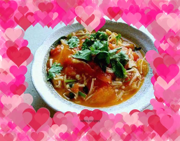 Tomato Enoki Mushroom
