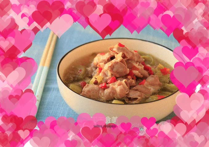 Day needle sauerkraut and fat beef stew