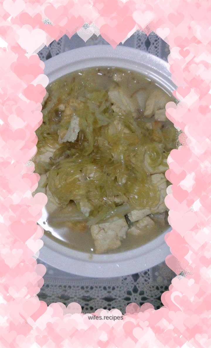 Original cabbage stewed with tofu