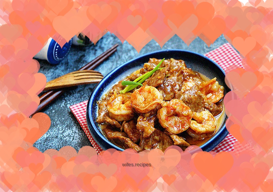 Exploded two kinds (shrimp and meat slices)