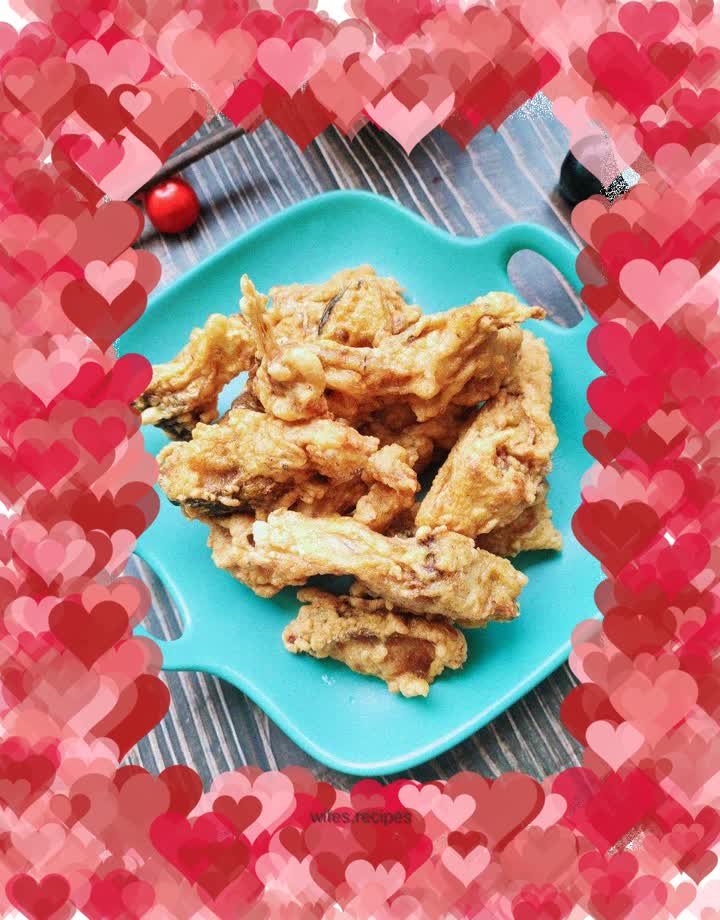 Crispy fried fresh barracuda