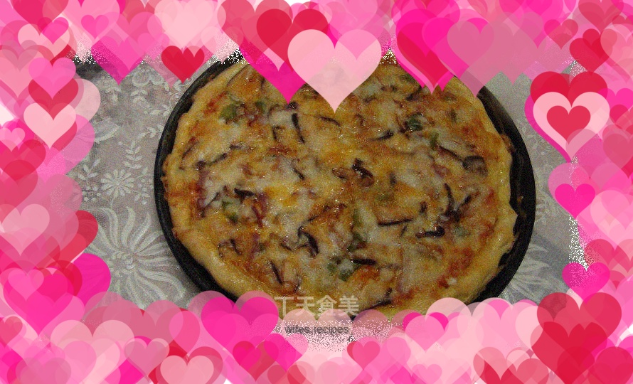 Mushroom Chicken Pizza