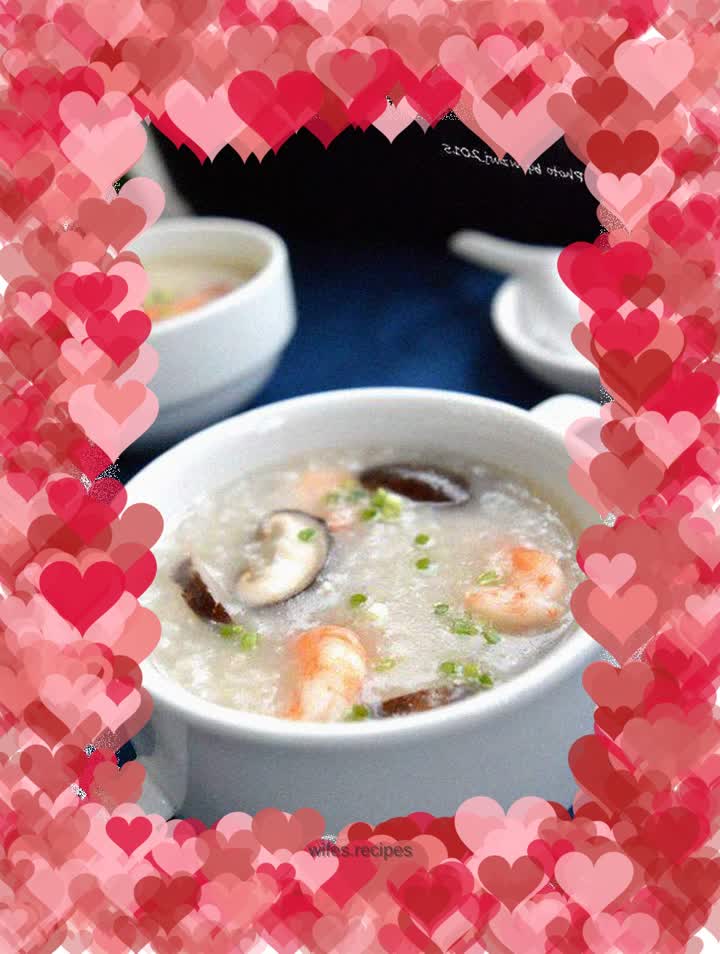 Mushroom and Shrimp Porridge