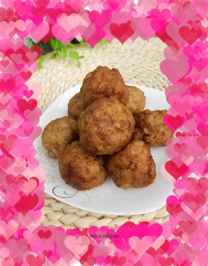 Fried lotus root balls