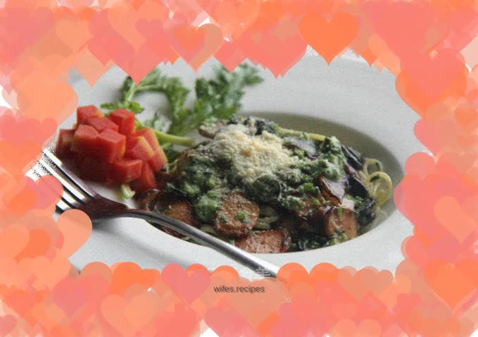 Cheesy Black Olive Cream Pasta