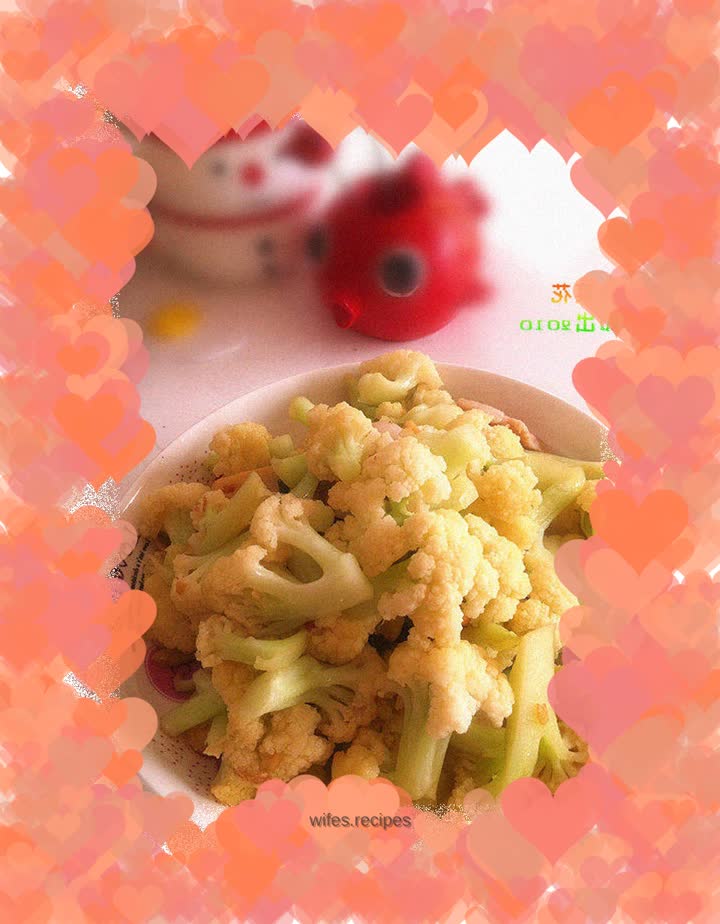 Stir-fried cauliflower