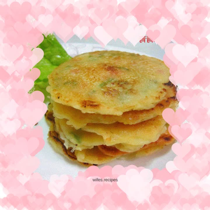 Egg and ham pancakes