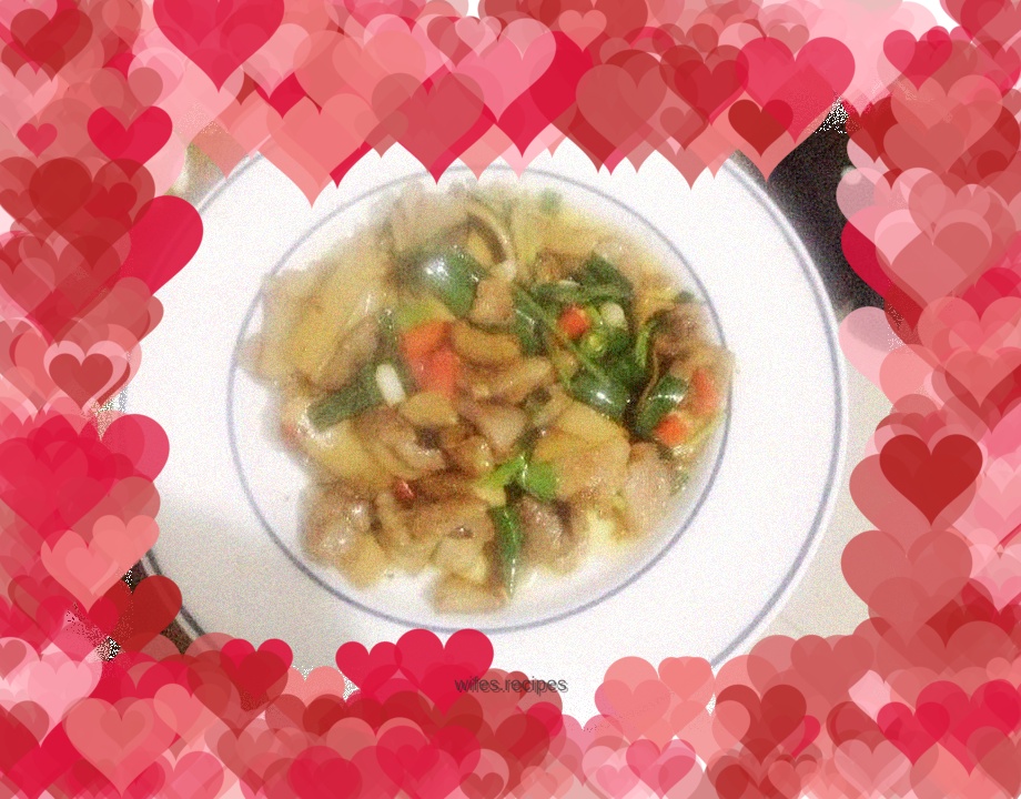 Stir-fried Pork Slices with King Oyster Mushroom