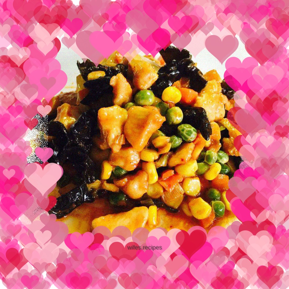 Assorted spicy stir-fried chicken