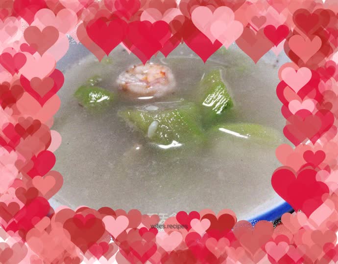 Luffa and Shrimp Soup