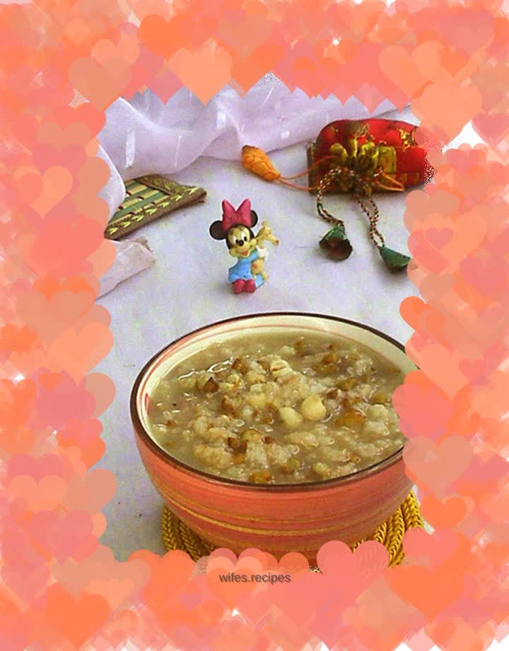 Mung bean barley porridge