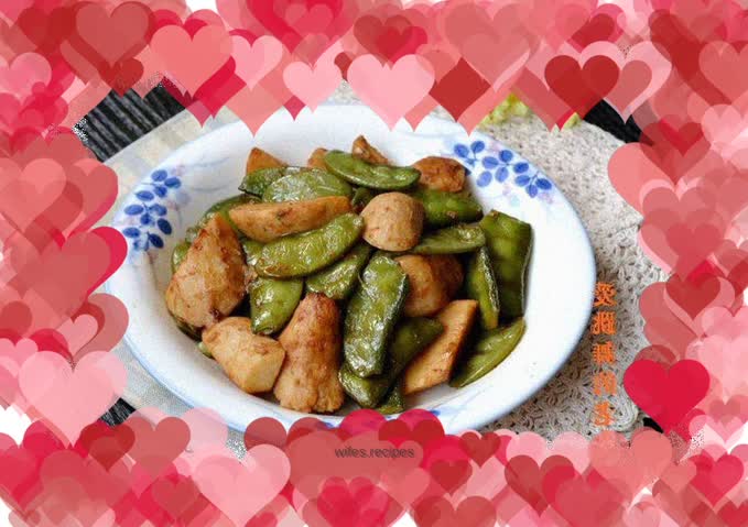 Green lentils and boiled taro