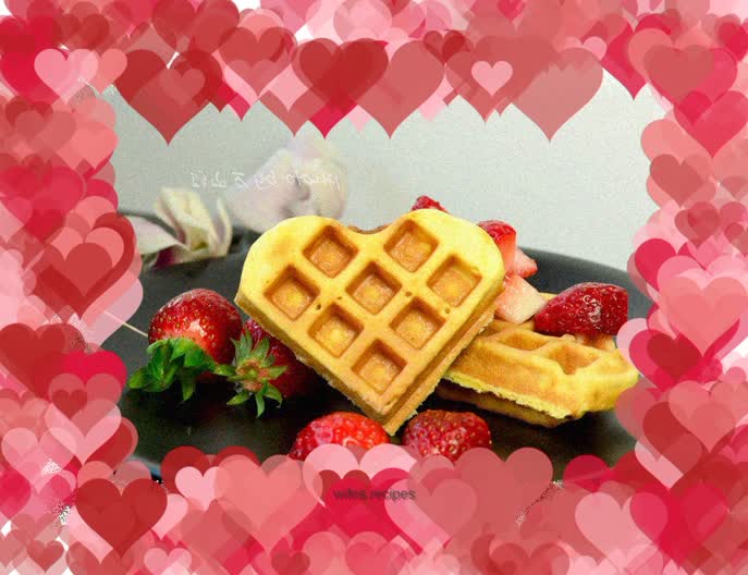 Cake version of waffles