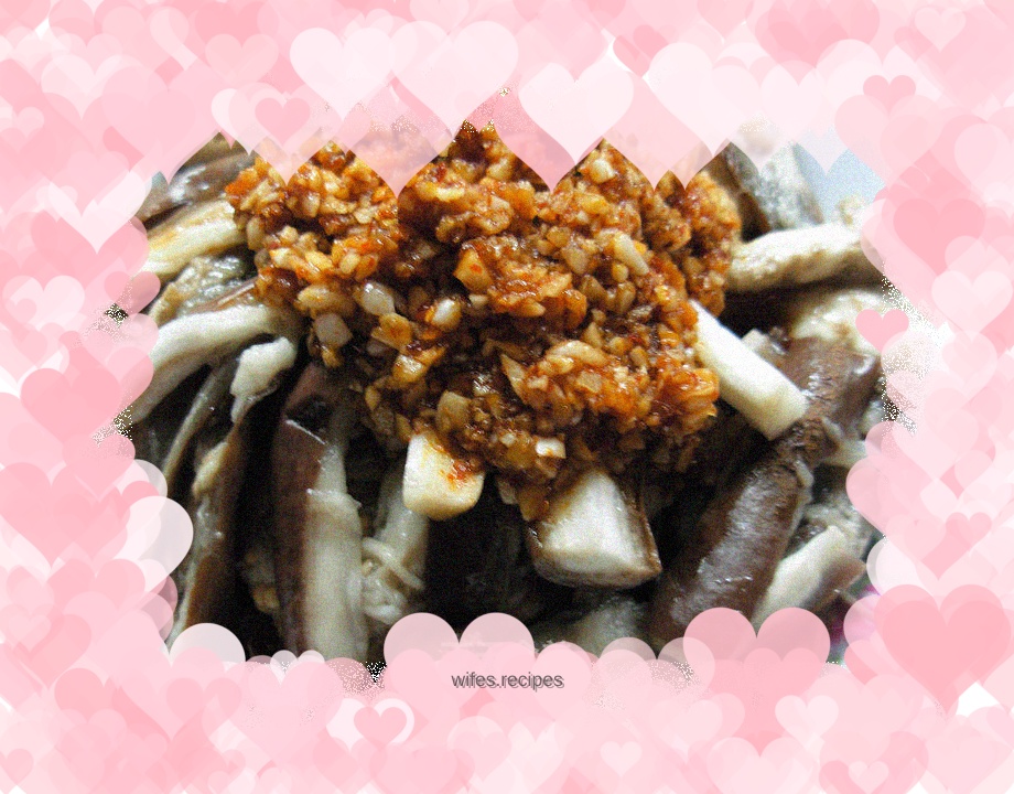 Refreshing cold eggplant