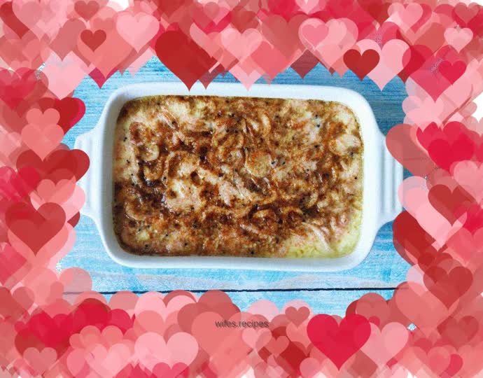 Shrimp and egg custard