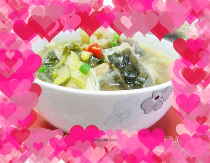 Daylily Fish Bone Pickled Cabbage Soup