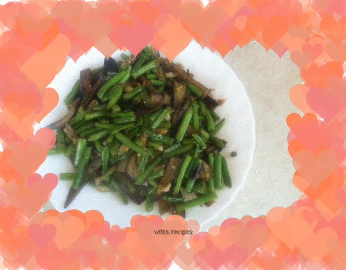 Favorite beans and eggplant! Not enough! -Fried eggplant with green beans