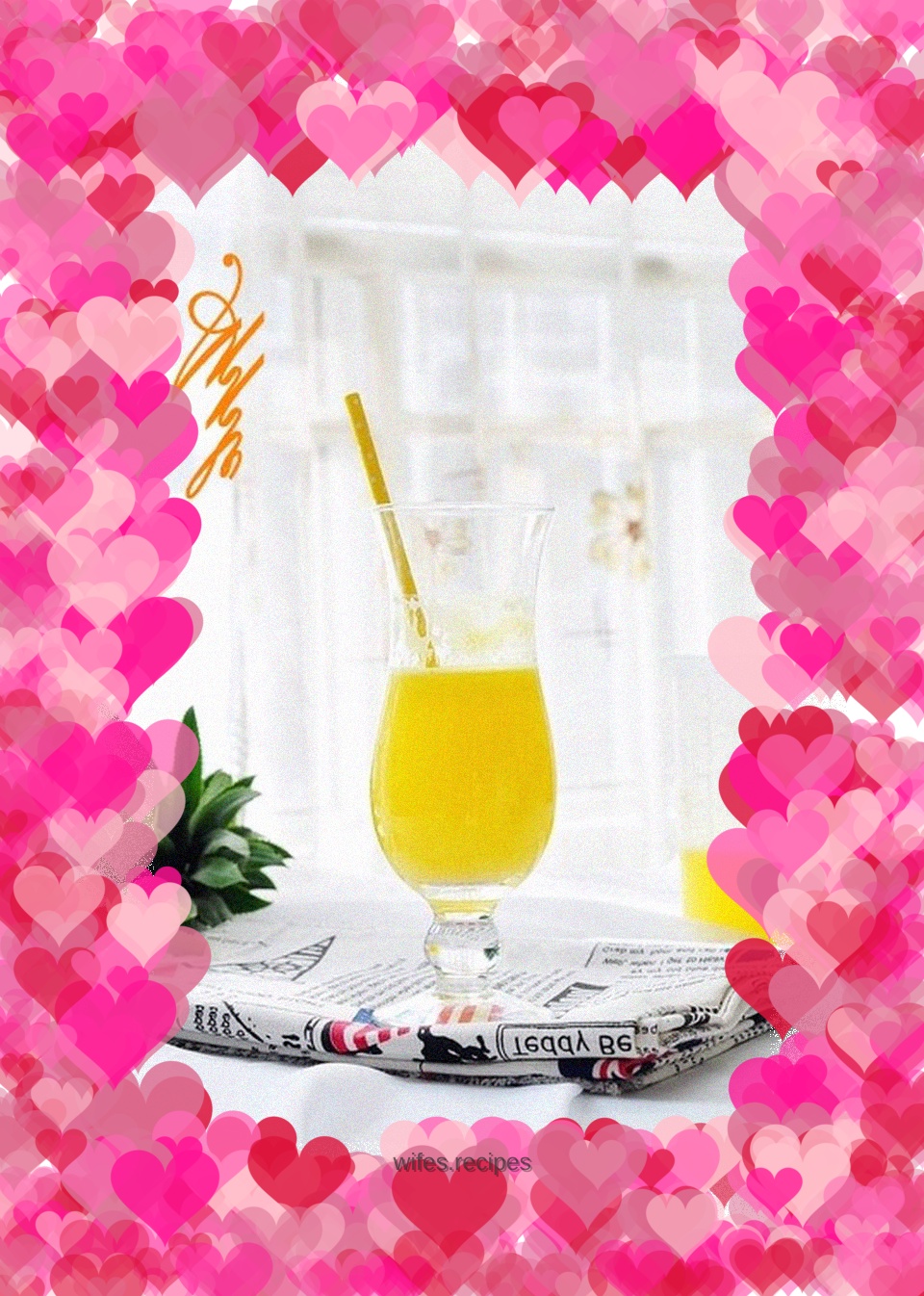 Pineapple and pear juice