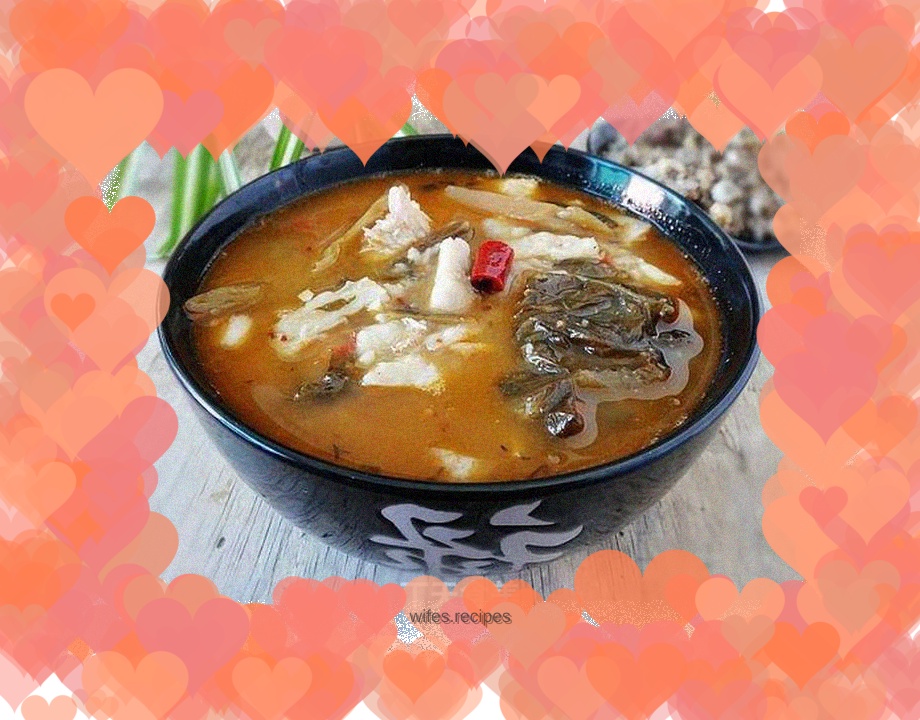 Hot and sour taro soup