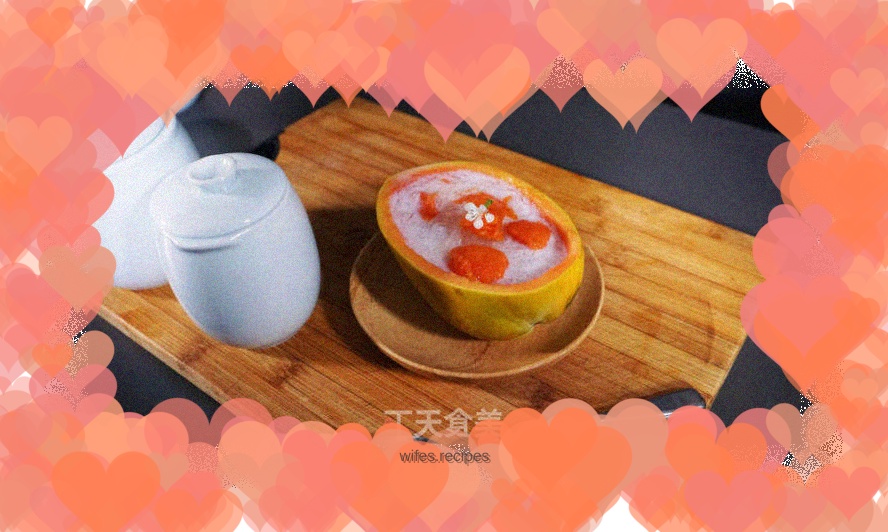 Bird's Nest with Summer Fruit and Coconut Milk