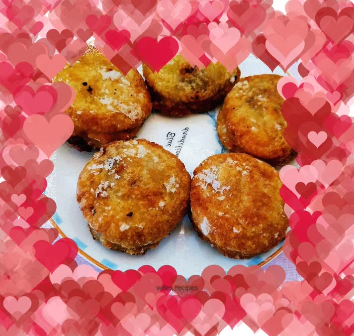 Red bean and glutinous rice fried cake