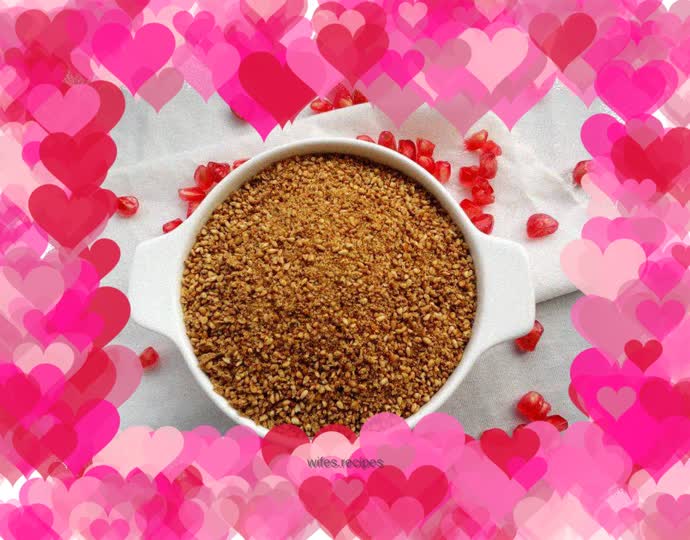 Homemade condiments------sesame salt