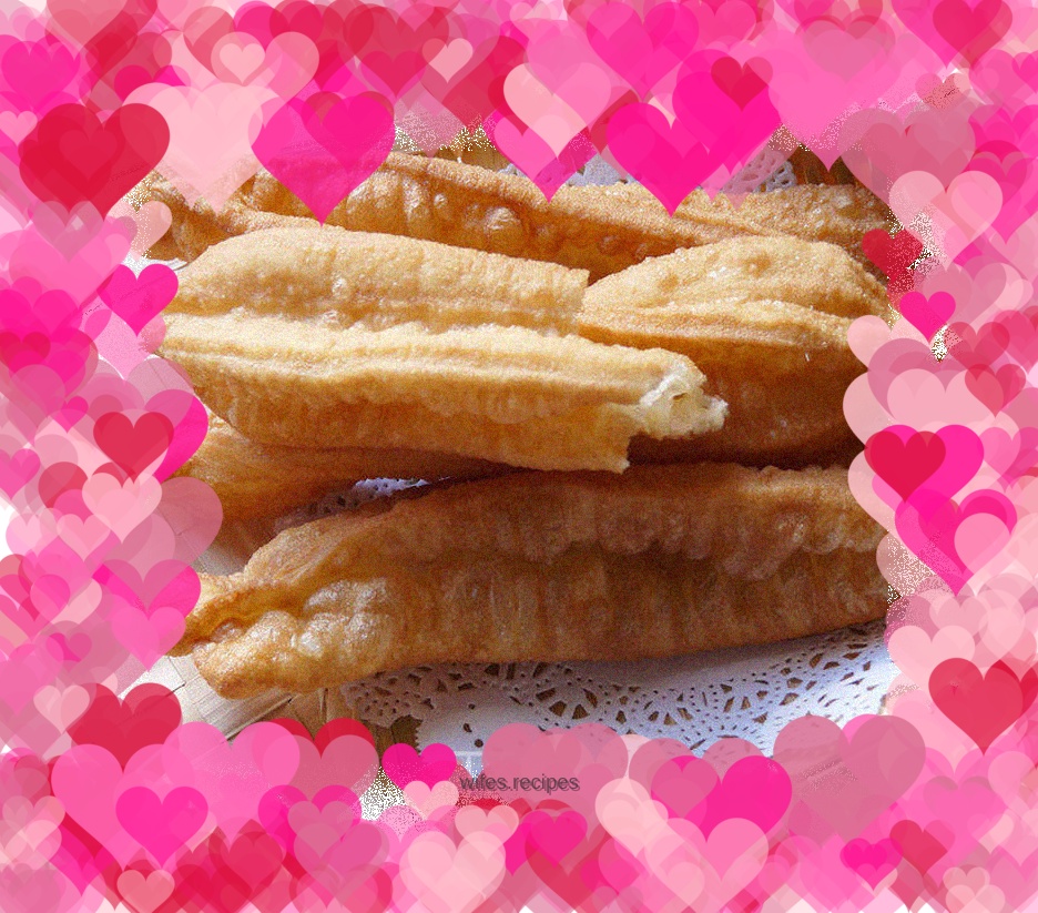 Homemade fried dough sticks