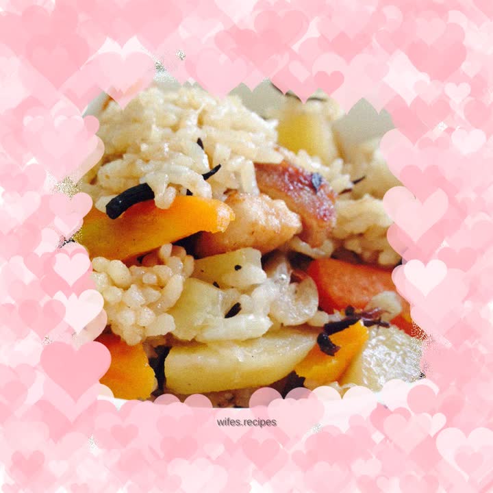 Hijiki rice with rice