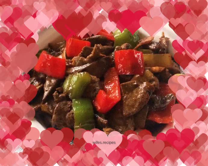 Stir-fried pork liver