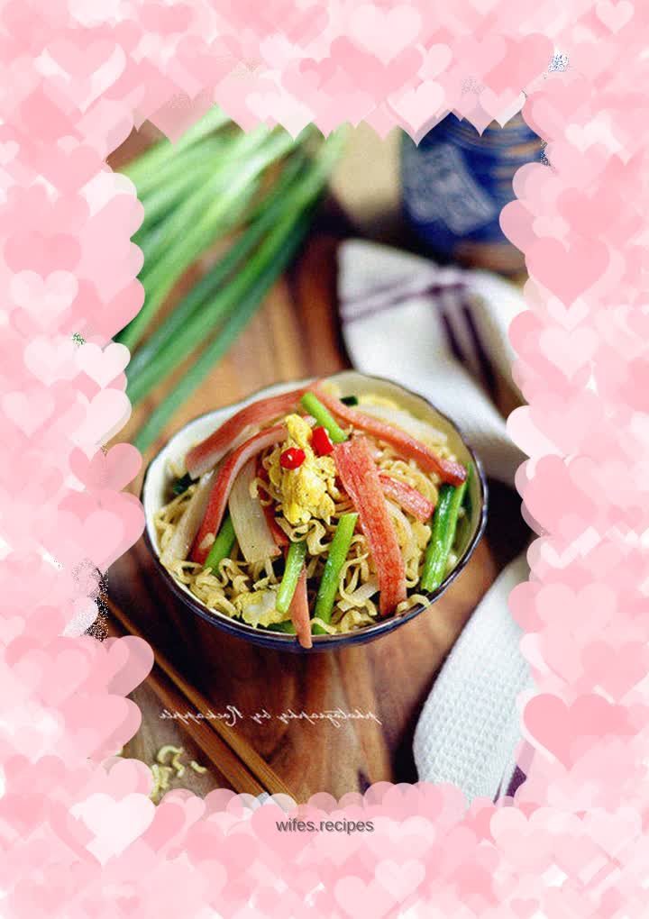 【Crab Flavored Chive QQ Noodles】
