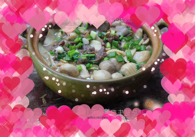 Beef stew with mixed mushrooms and oyster sauce