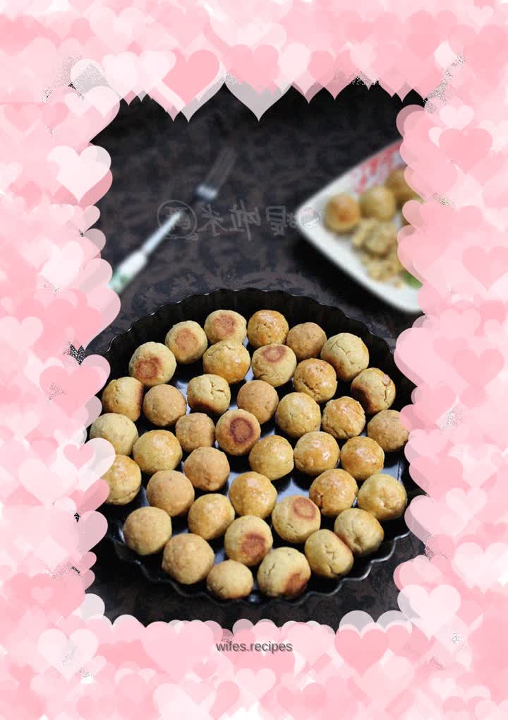 Good luck rolling in - Oatmeal peach cake balls