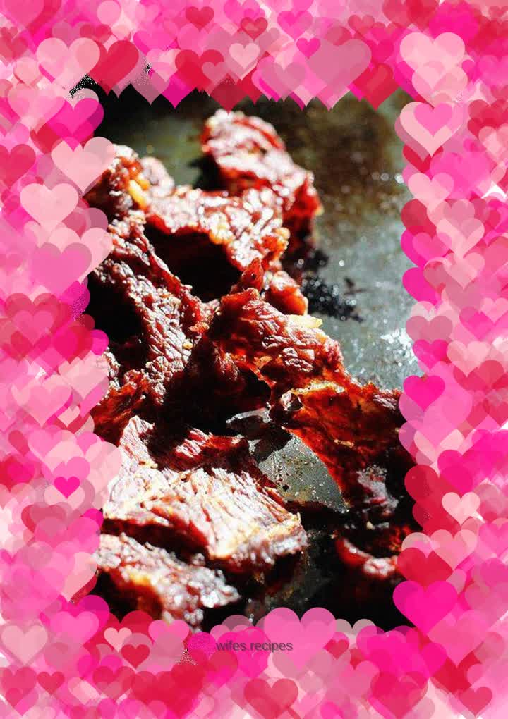 Sweet and chewy---beef jerky