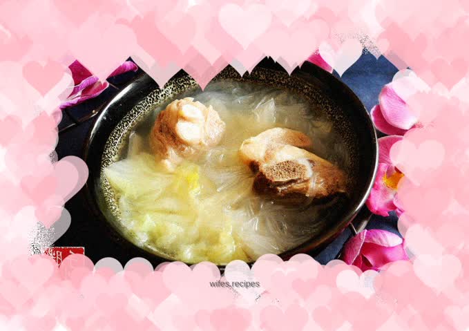 Cabbage Vermicelli Lamb Chop Soup