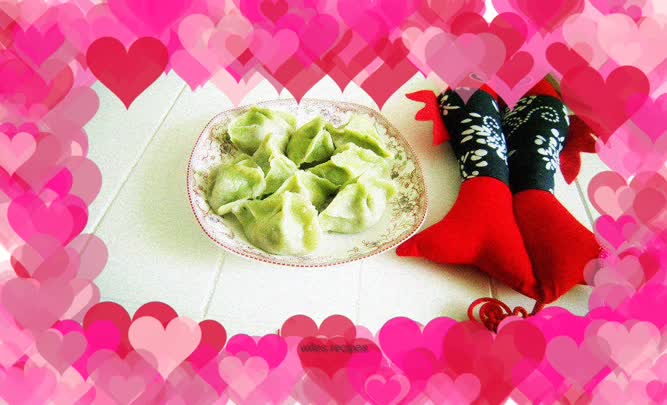 Fennel stuffed jade dumplings