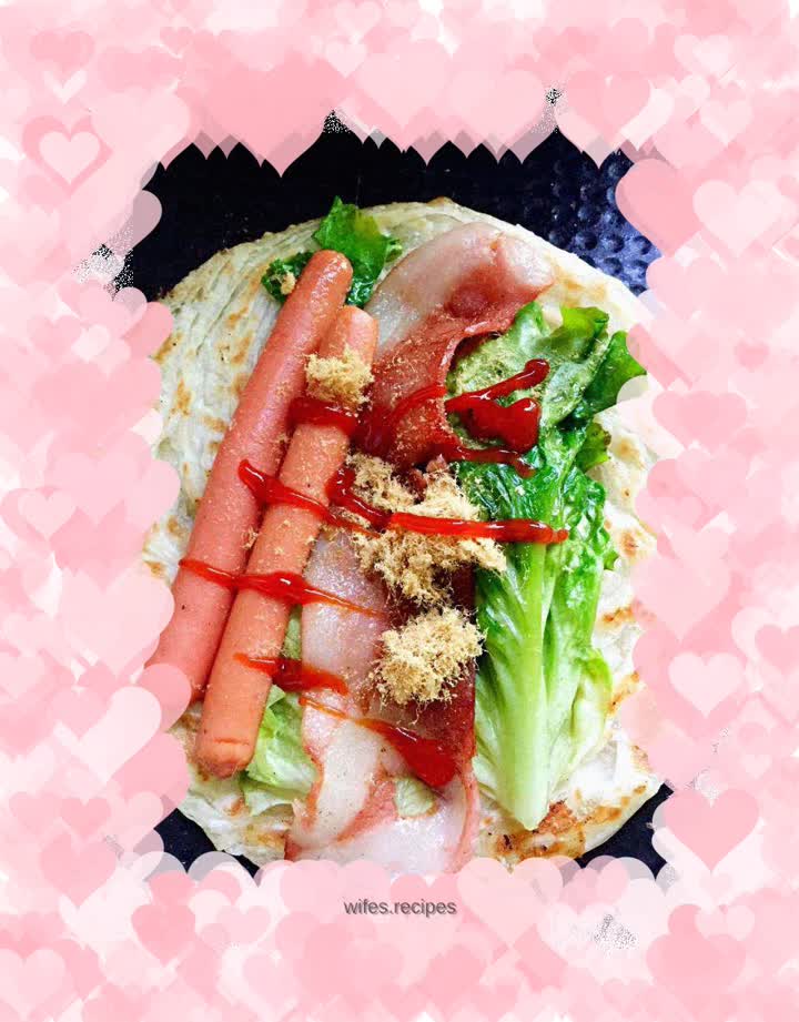 Bacon and Ham Hand Pancakes