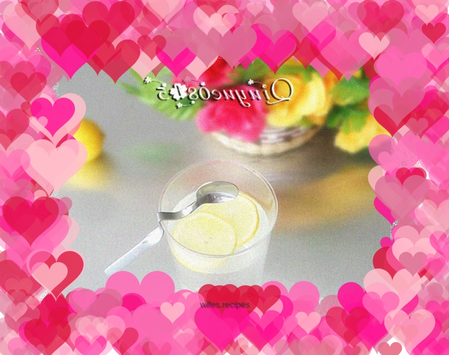 Lemon honey water